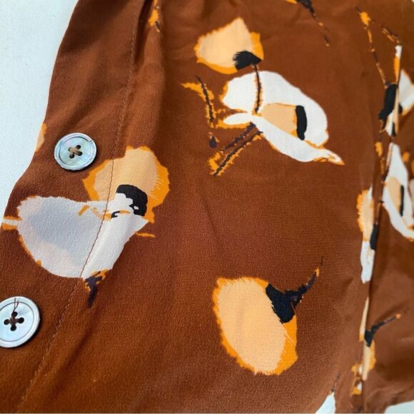 Silk Floral Dress Equipment Size  XS - Picture 7 of 9